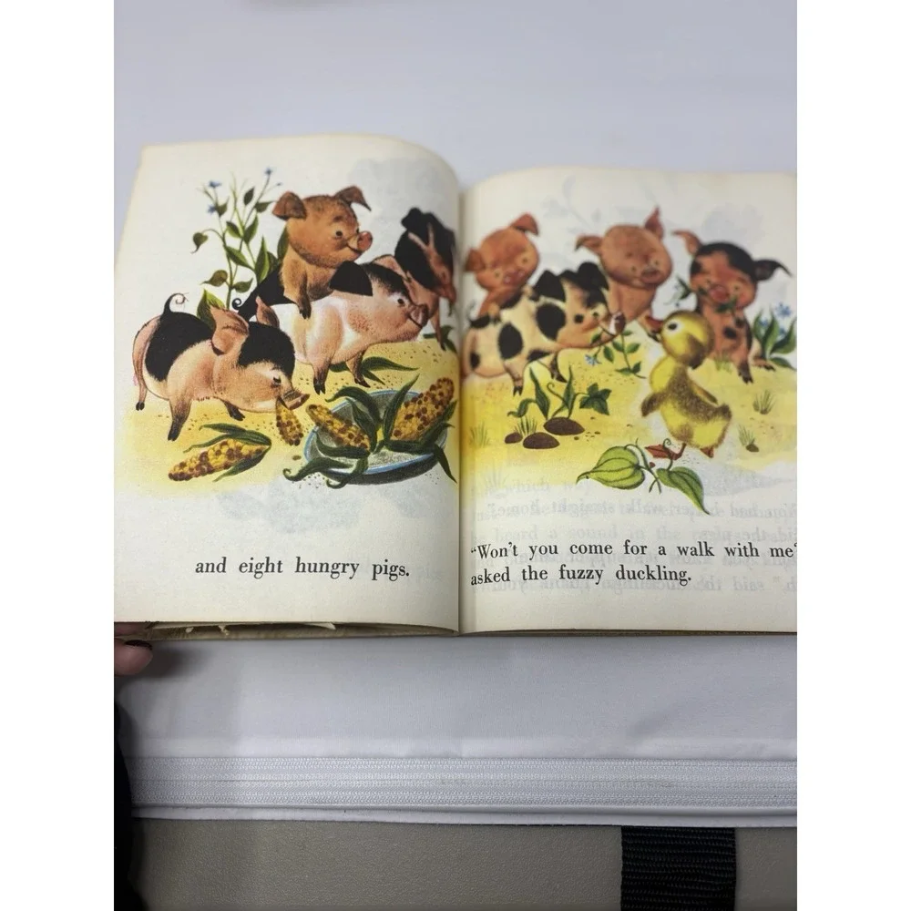 Vintage Classic The Fuzzy Duckling Little Golden Book 1979 Animals Adventure